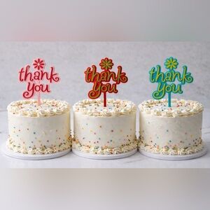 Thank You Cake Toppers